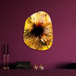 Wallity Pintura Decorativa de Vidrio Templado Multicolor 35 x 50 cm